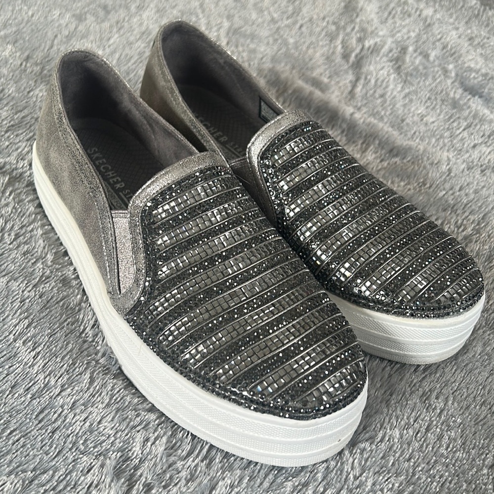 Sparkly slip on sneaker